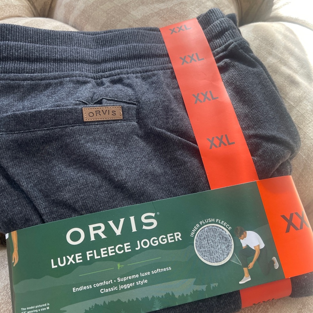 Orvis Luxe Fleece Jogger - Dark Gray